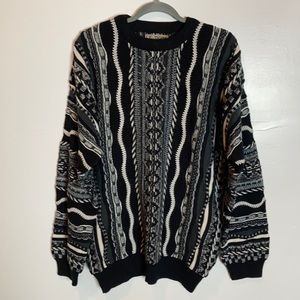🛍 - Le Tigre Vintage black and white Sweater men’s large